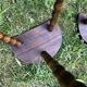 Duo half-moon tripod stools