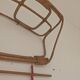Wall-mounted coat rack in rattan, Czechoslovakia 1960