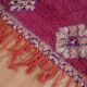 Purple vintage Moroccan Rug 116 x 234 cm, Berber Wool Rug Handmade, Old Rug