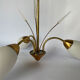 Golden and white pendant light