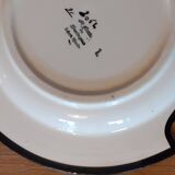 Saint Jean de Bretagne / Service à poissons 13 pièces décor main