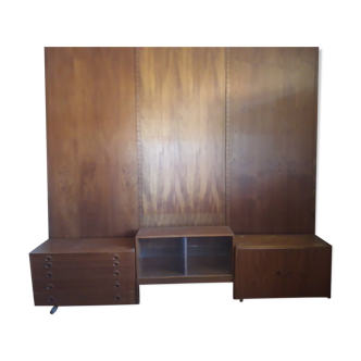 Roche & Bobois teak wall set