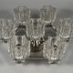 1960s 1970s Ceiling or Wall Lamp German Ice Glass Space Age Design