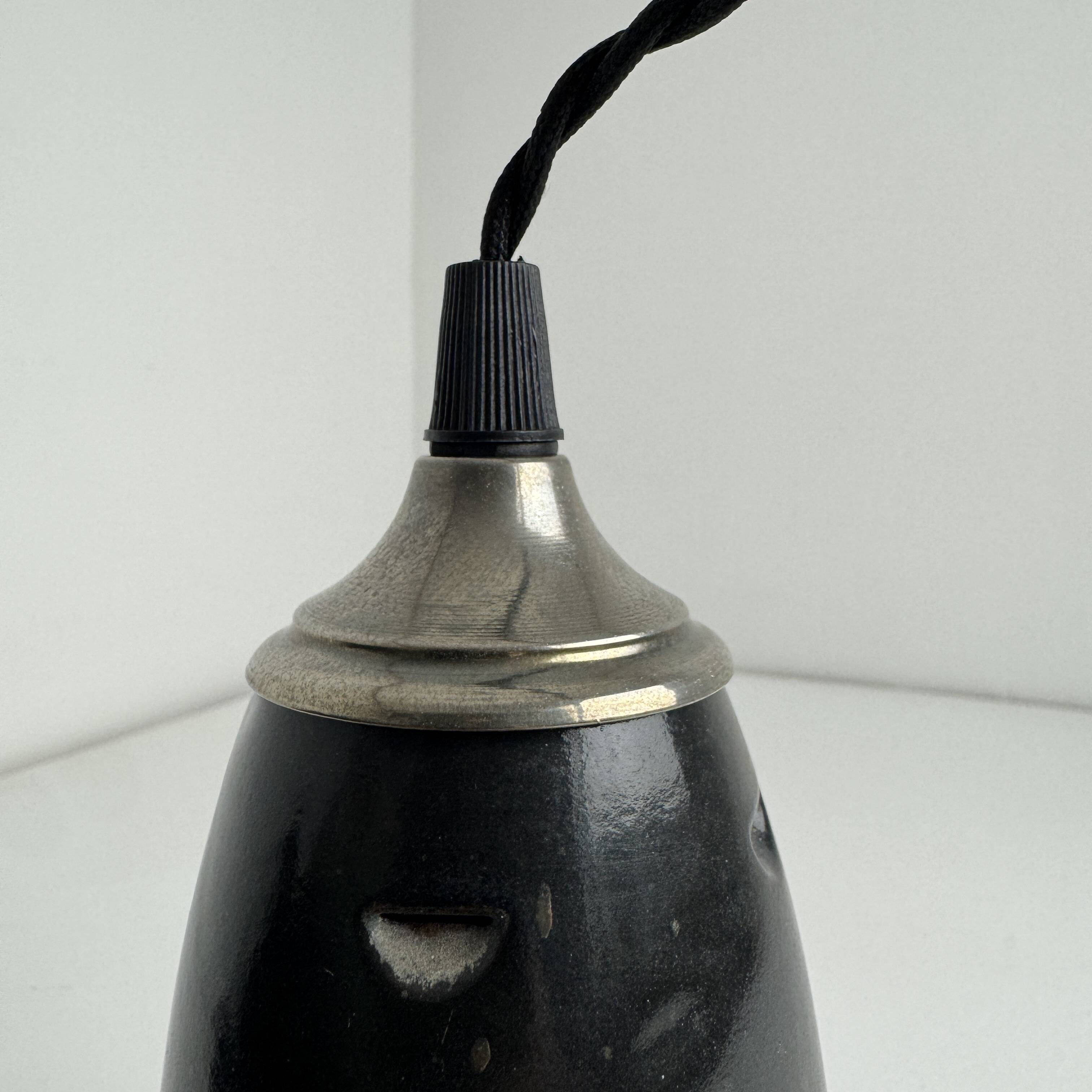 Old enamelled industrial workshop suspension