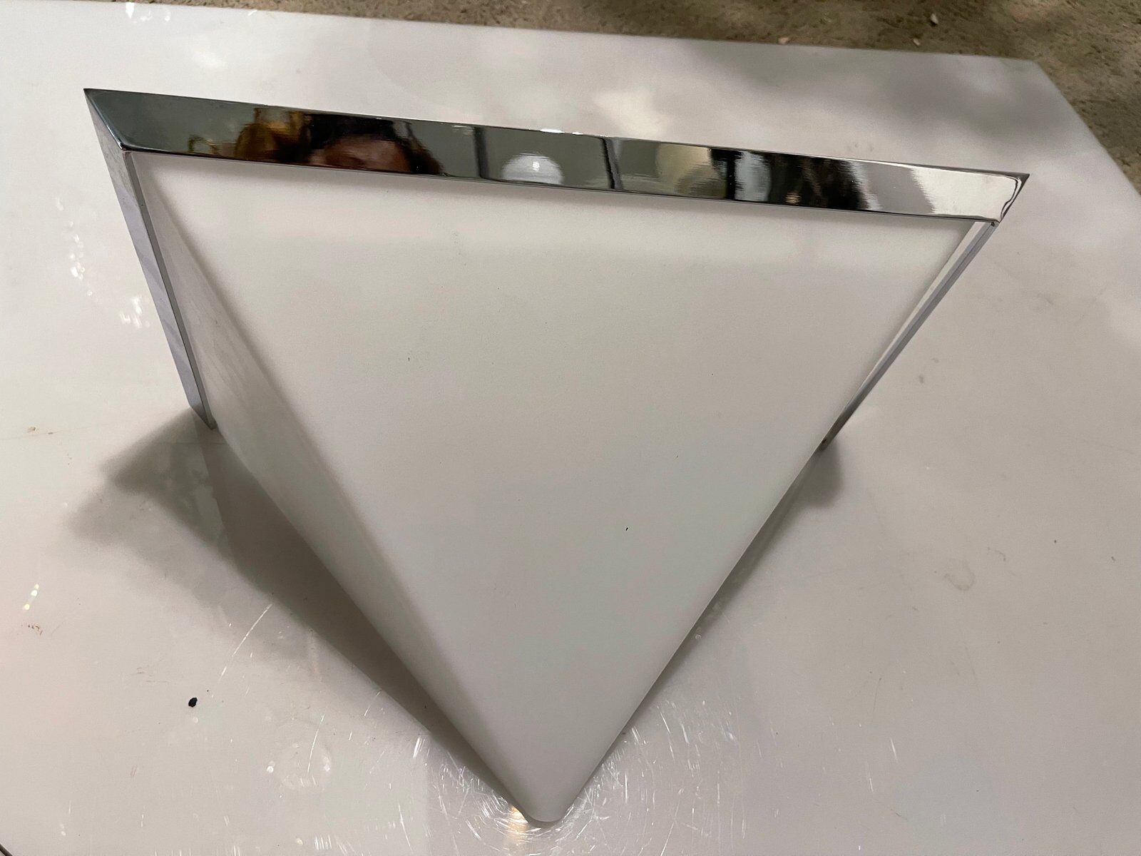 2 mid-century Italian acrylic glass sconces by Zonca Italy