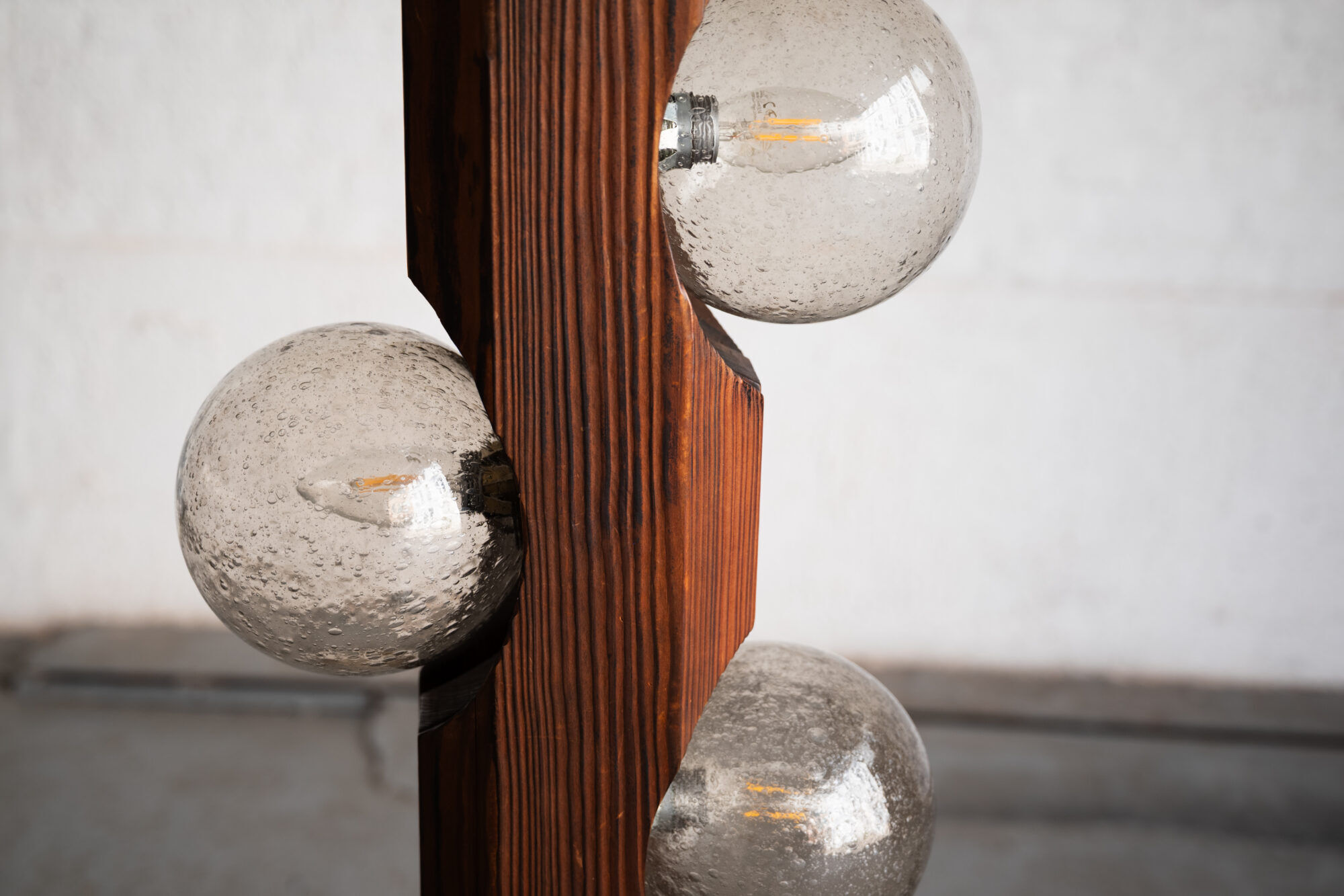 Brutalist floor lamp by Temde Leuchten