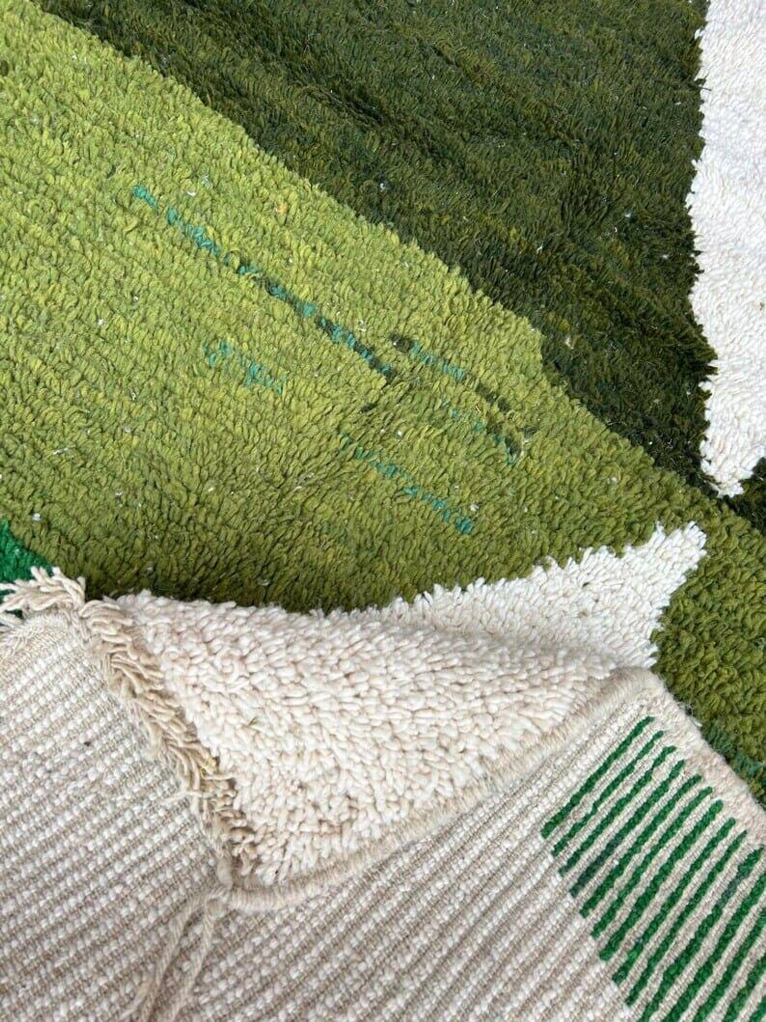 Handmade Berber Beni Ouraine rug, 100 x 300 cm