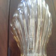 Paire d’appliques murales coquillage – verre italien strié – 1970