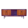 Large Italian Mid-Century Sideboard with Brass Details, 1950s