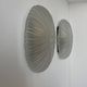 Pair of vintage sandblasted glass wall lights, France 1970s