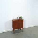 Teak fineer kastje met lades, nr. 2