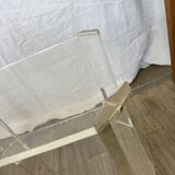 70s plexiglass serving trolley