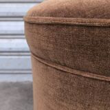 1960s velvet pouf