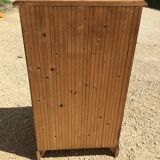 Chiffonier from the 1980s in black patinated fir