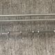 Art deco aluminum wardrobe coat rack with hat holder