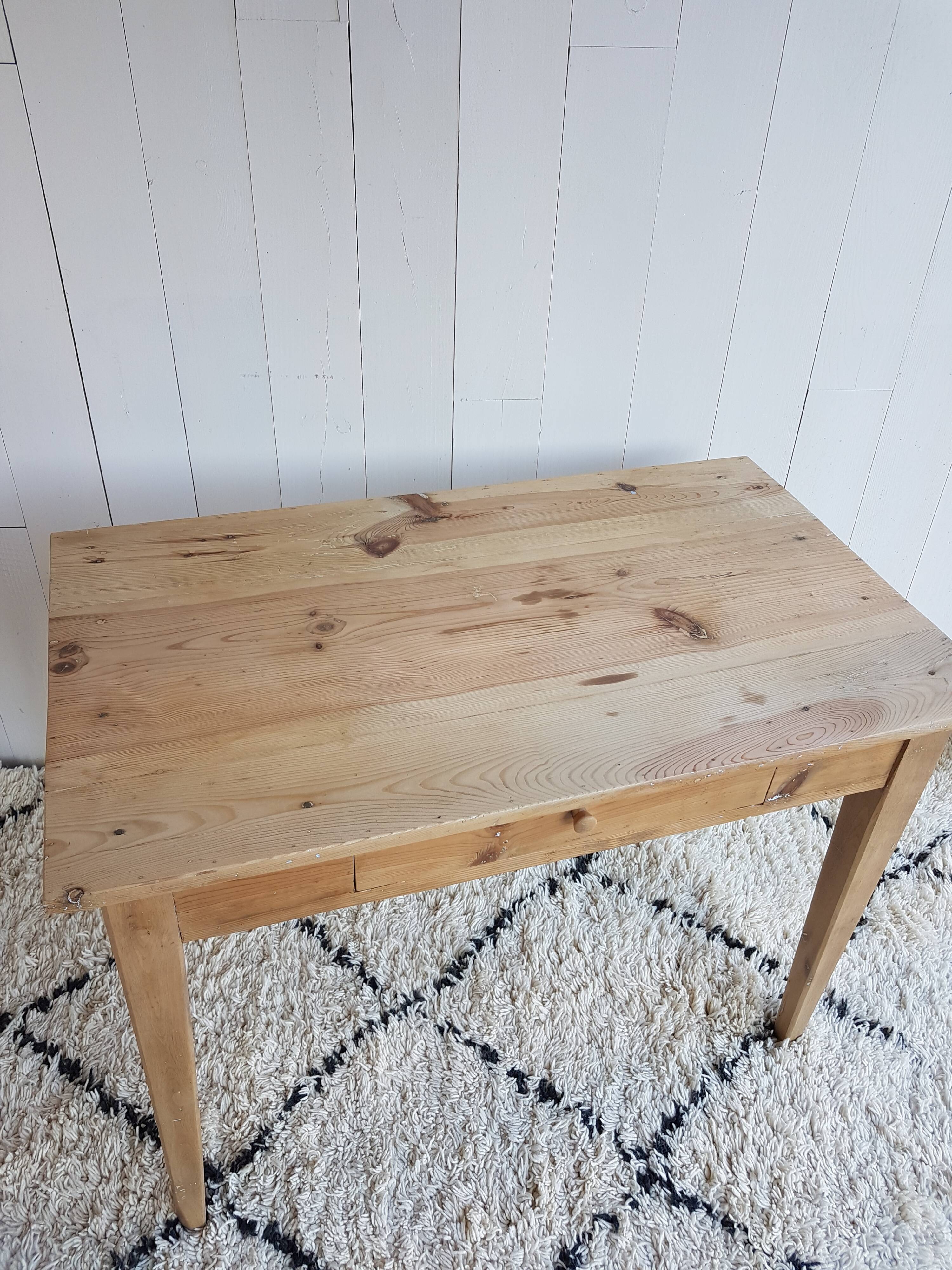 Renovated wooden table