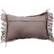 Coussin macramé violet clair tressé 40x60 cm