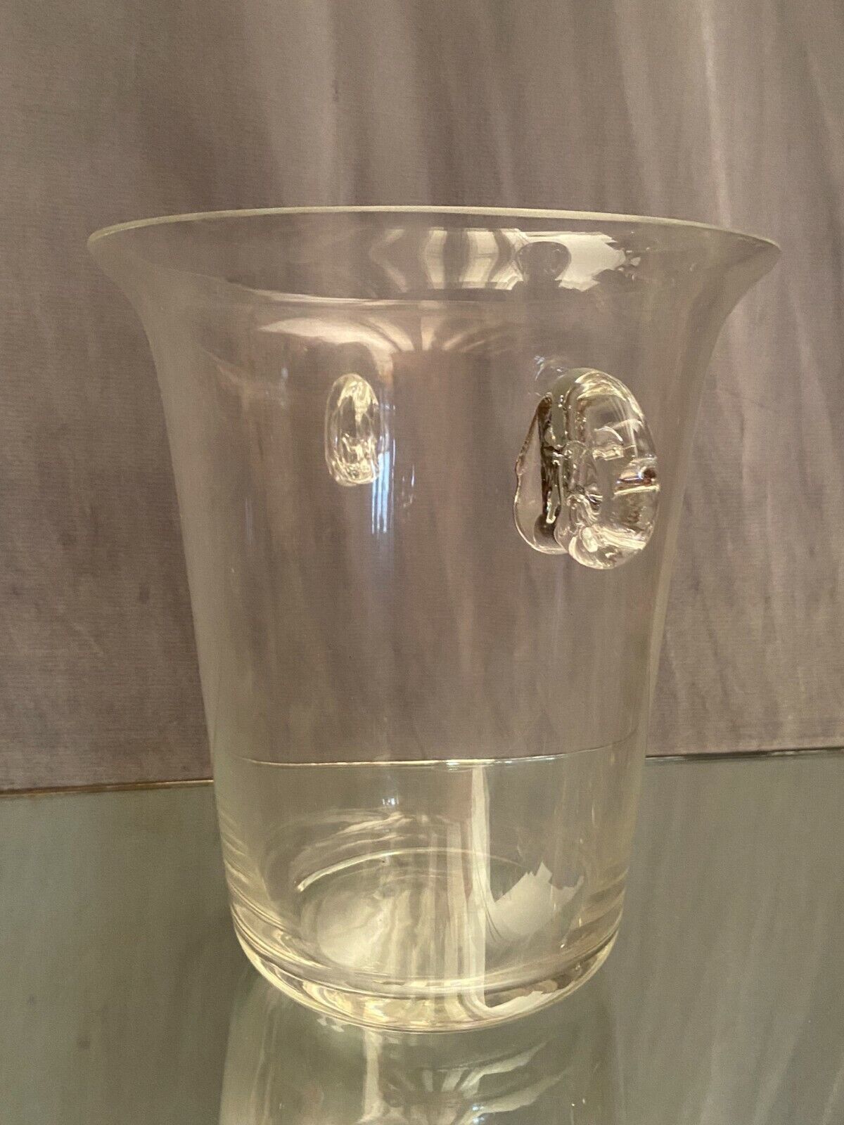 Crystalline glass champagne bucket