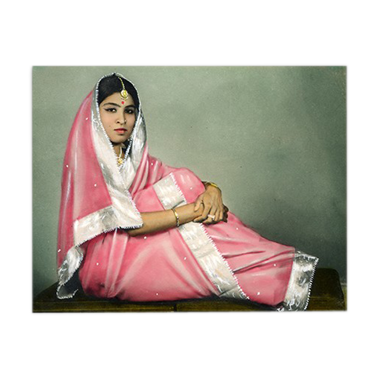 Nikita, hand-painted photography Rajasthan 60s