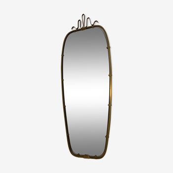 French mirror bevelled 1950 - 104x39cm