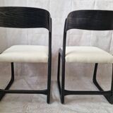 4 Baumann sled chairs