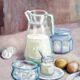 Still Life Painting Meringues Canvas signed Pierre Cols