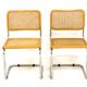 Set de 2 chaises "B32", Marcel Breuer, Italie, 1990