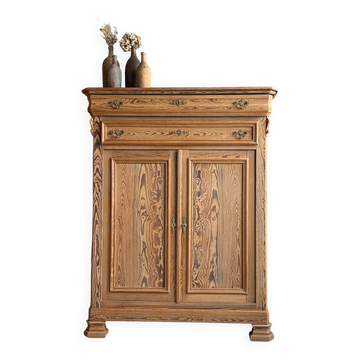 Grand Louis-Philippe buffet in pitch pine (renovated)