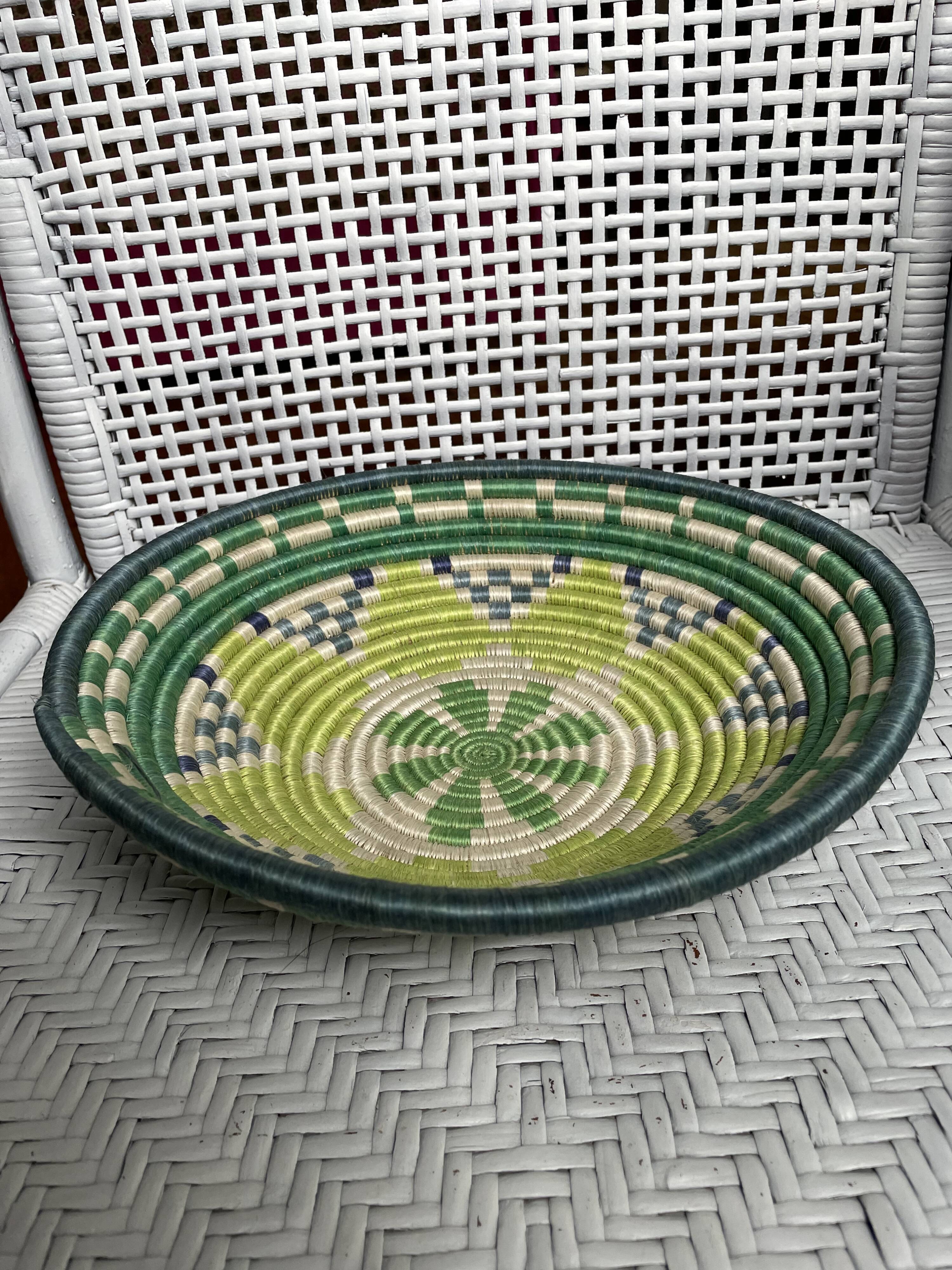 African spiral fruit basket