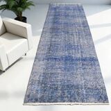 Blue Hallway Turkish Runner Rug sku1070