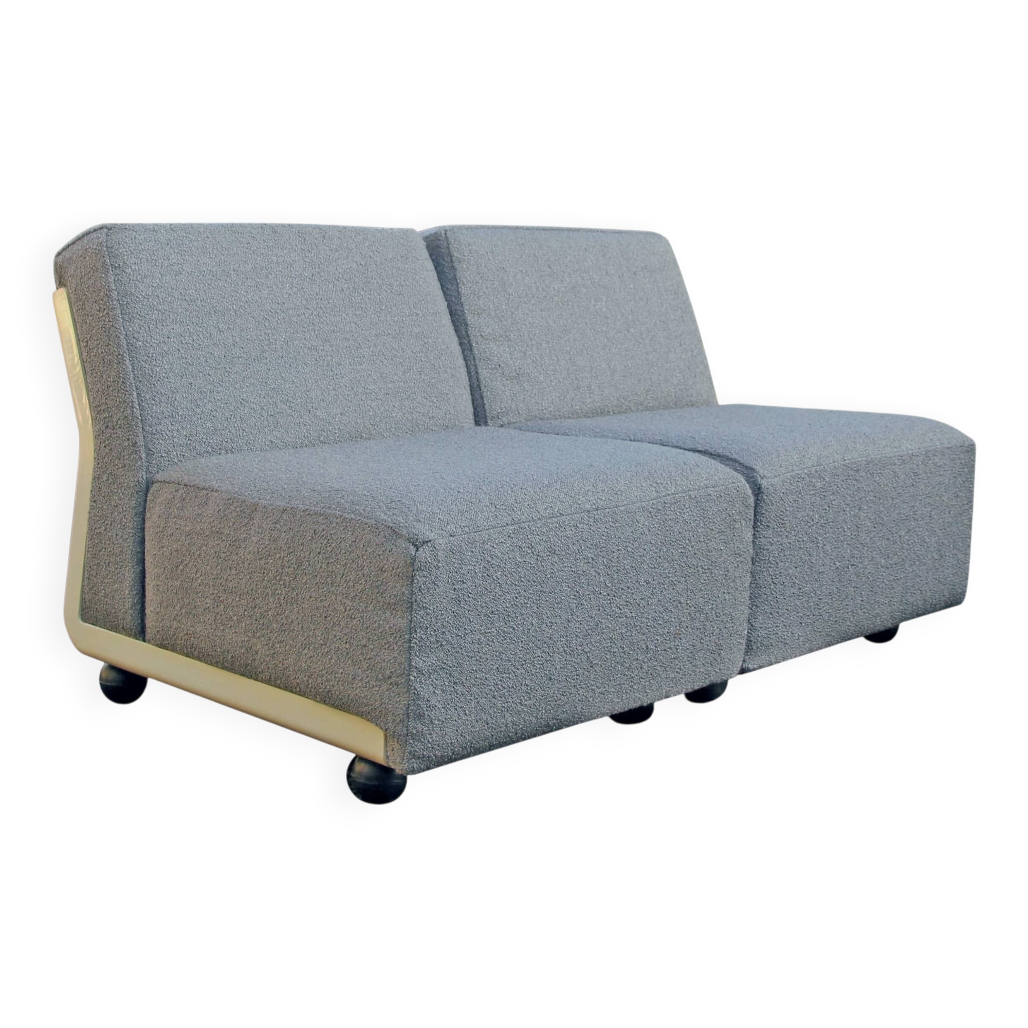 Pair of Amanta armchairs, Mario Bellini, B&B Italia, 1973 - New fabric