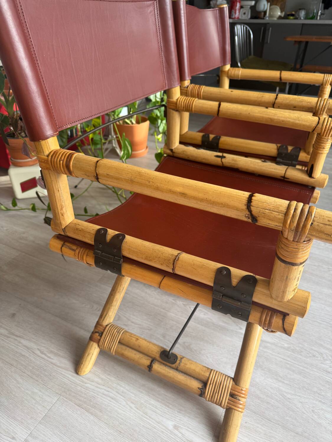 2 Lyda Levi McGuire Director’s Chairs - Leather