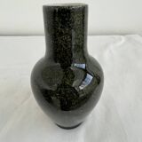 Vase, faïence émaillée de Sèvres, glaçure, vert moucheté, tacheté, Milet, XIXème siècle, élégant, dé