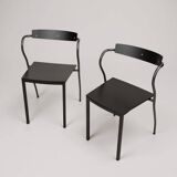 2 x Artelano MO8 black chairs