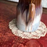 Glazed stoneware pitcher