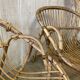Pair of vintage rattan armchairs