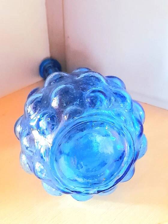 Italian Empoli blue carafe, 1970