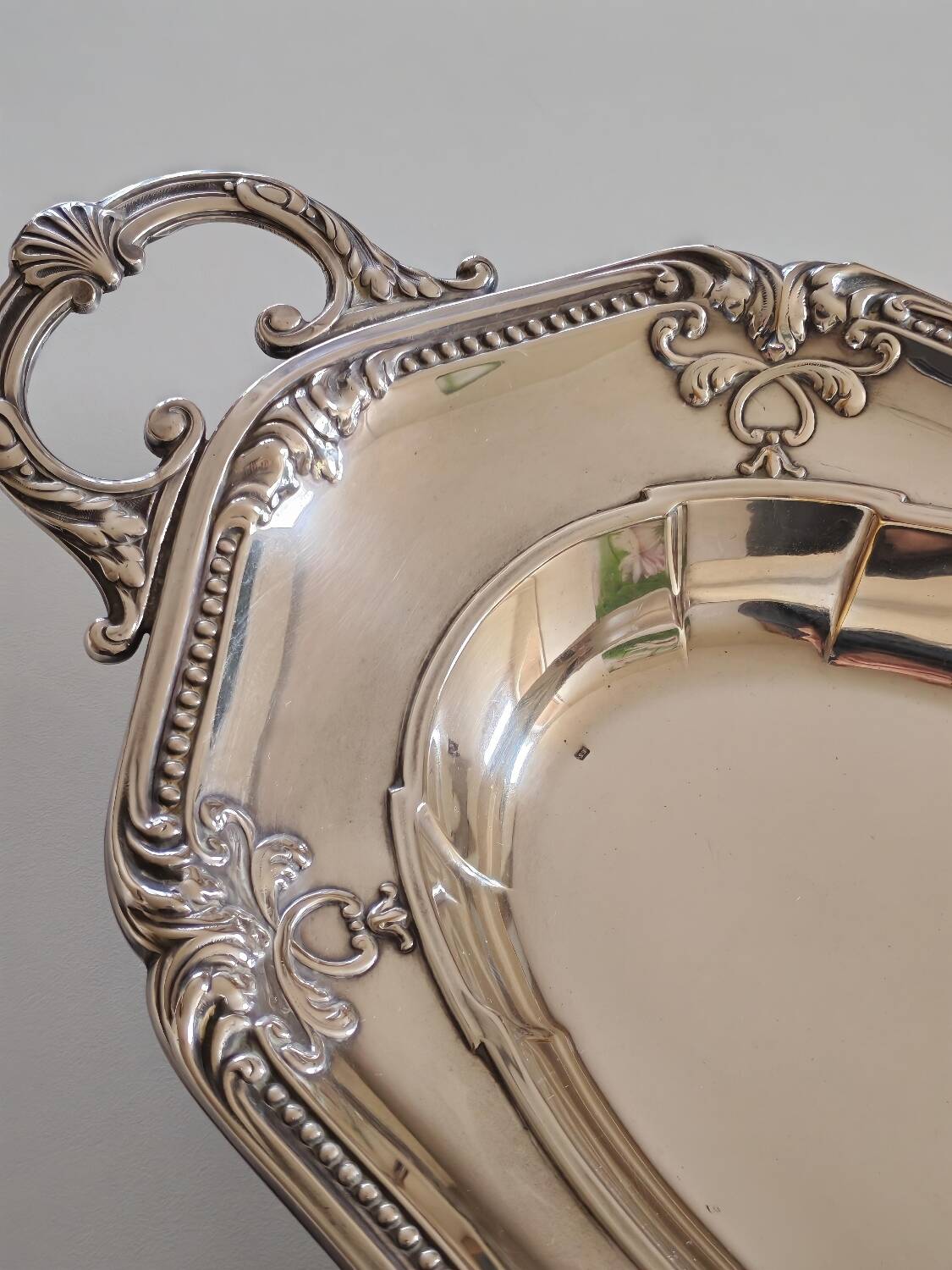 Silver-plated vegetable dish