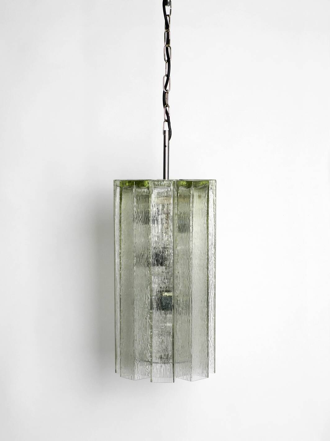 XXL glass pendant lamp by Doria | Mid Century Modern  | Brutalist Desogn