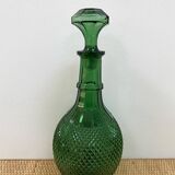 Italian carafe Empoli from the 1960s - Glass with diamond points.