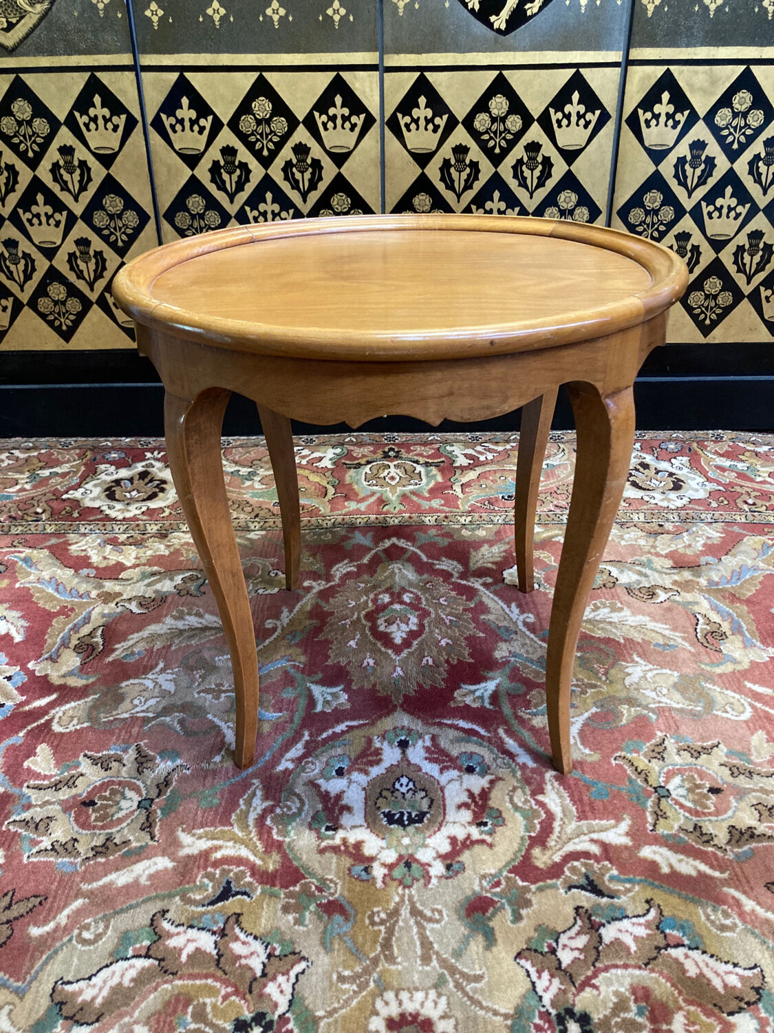 Louis XV cherry pedestal table