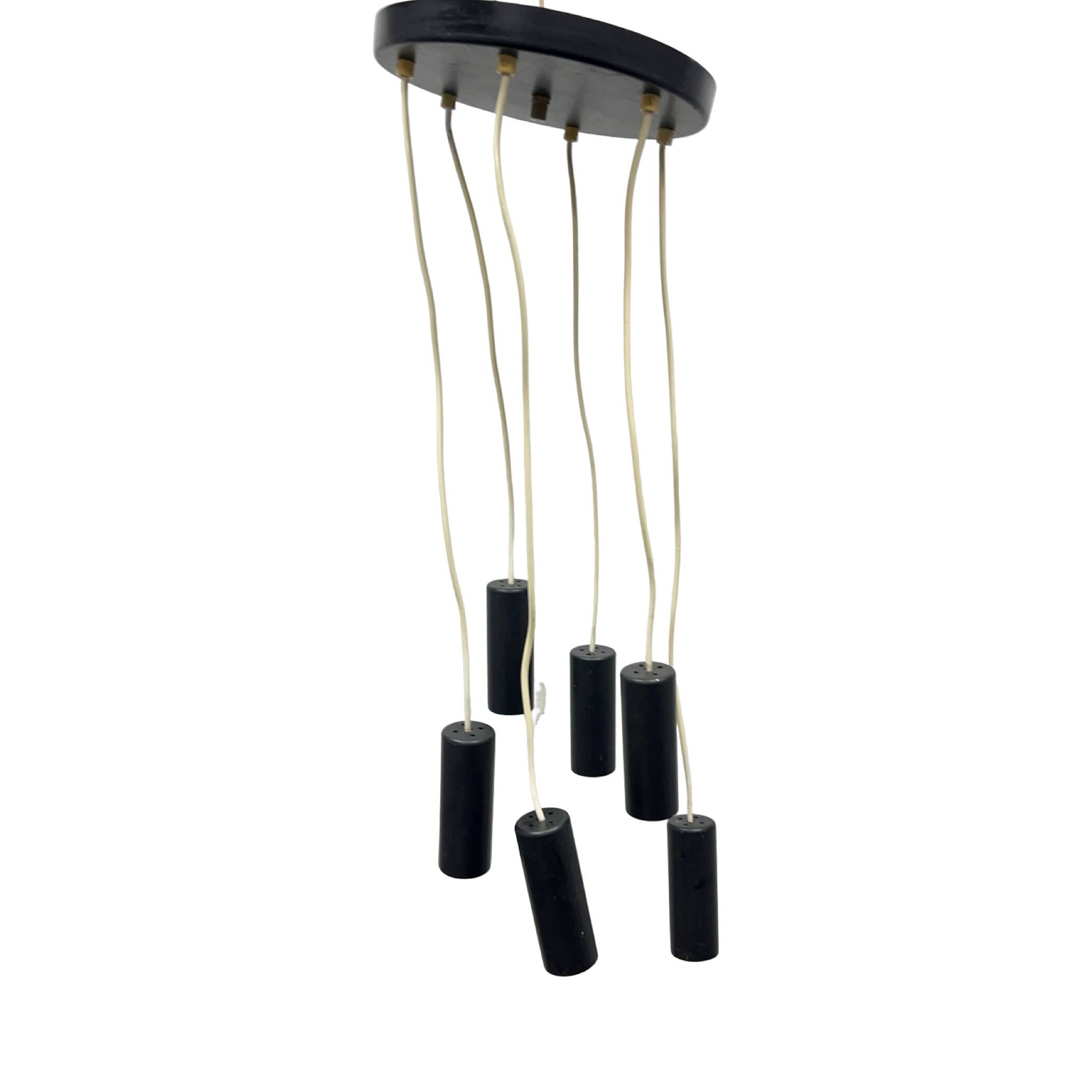 Elektroinstala Jílové cascade pendant lamp Czechoslovakia 1970