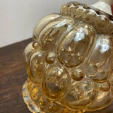 Portable pendant light in bubble glass