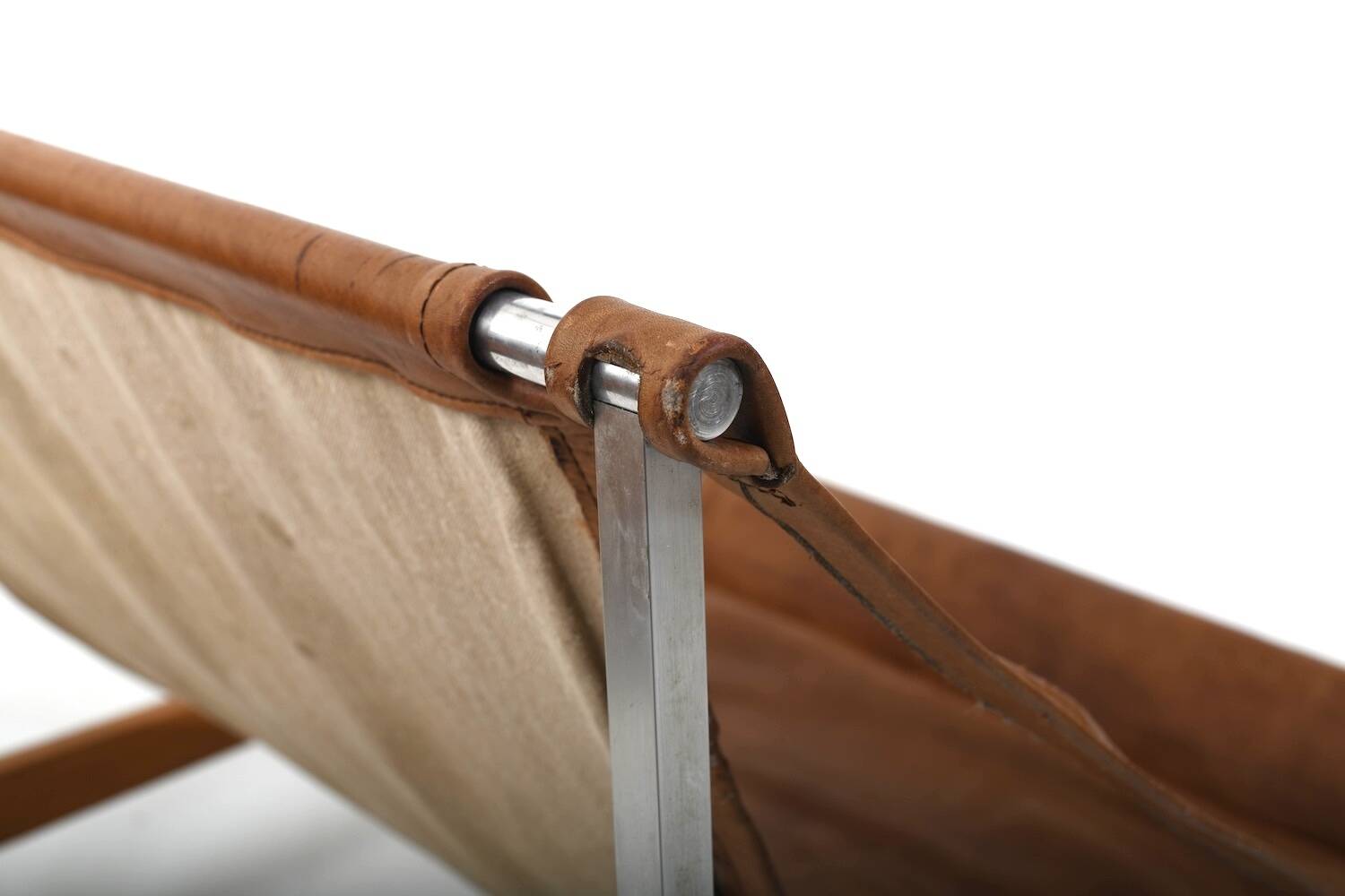 Grand Leather Lounge Chair 'Bequem' by Stig Poulsson c.1970