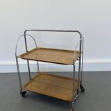 Mid-century foldable serving trolley from bremshey solingen,1950s