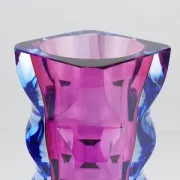 Oldrich Lipsky art glass studio vase, Atelier Exbor, Czechoslovakia, 1960s
