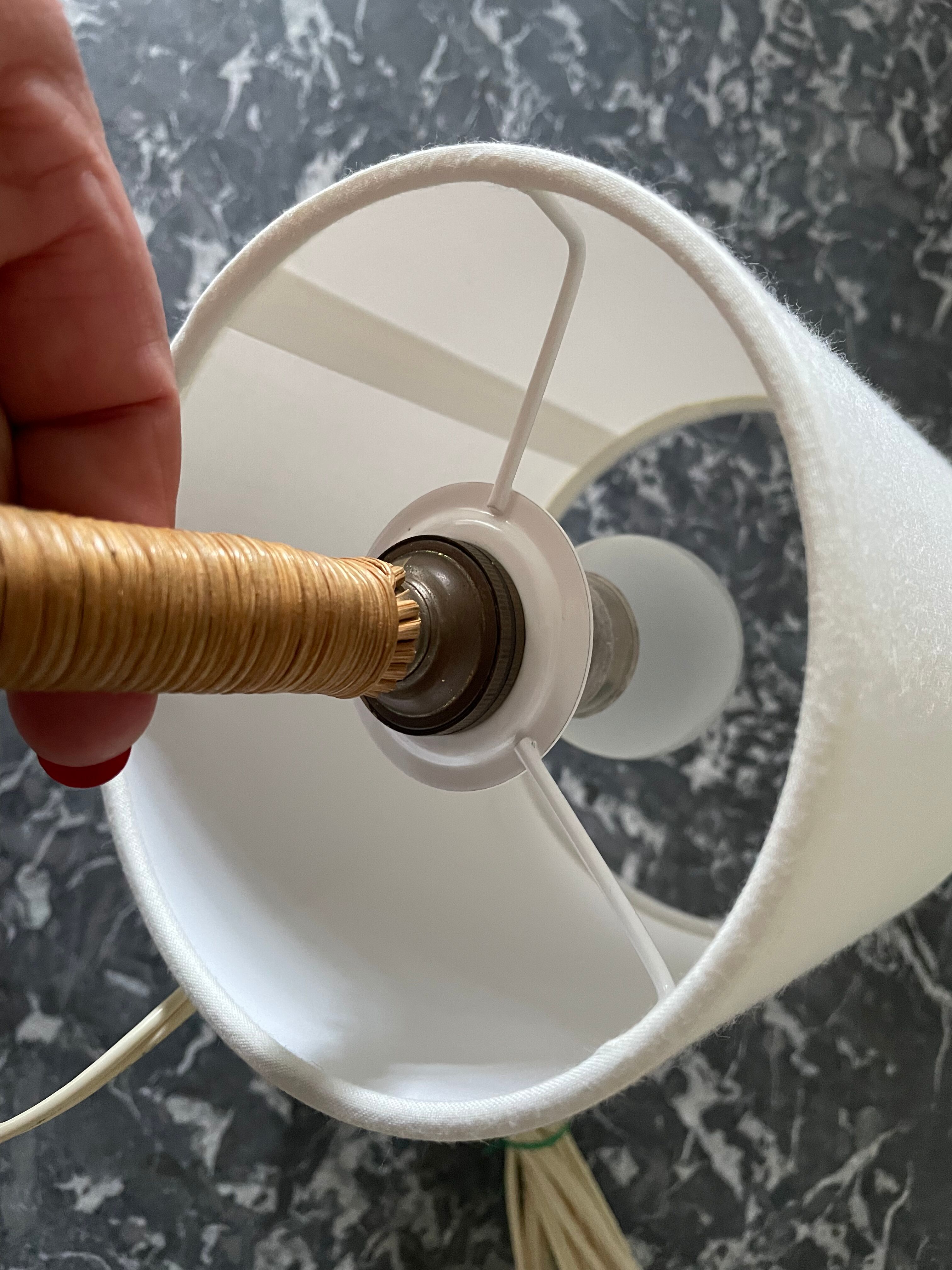 Lampe rotin