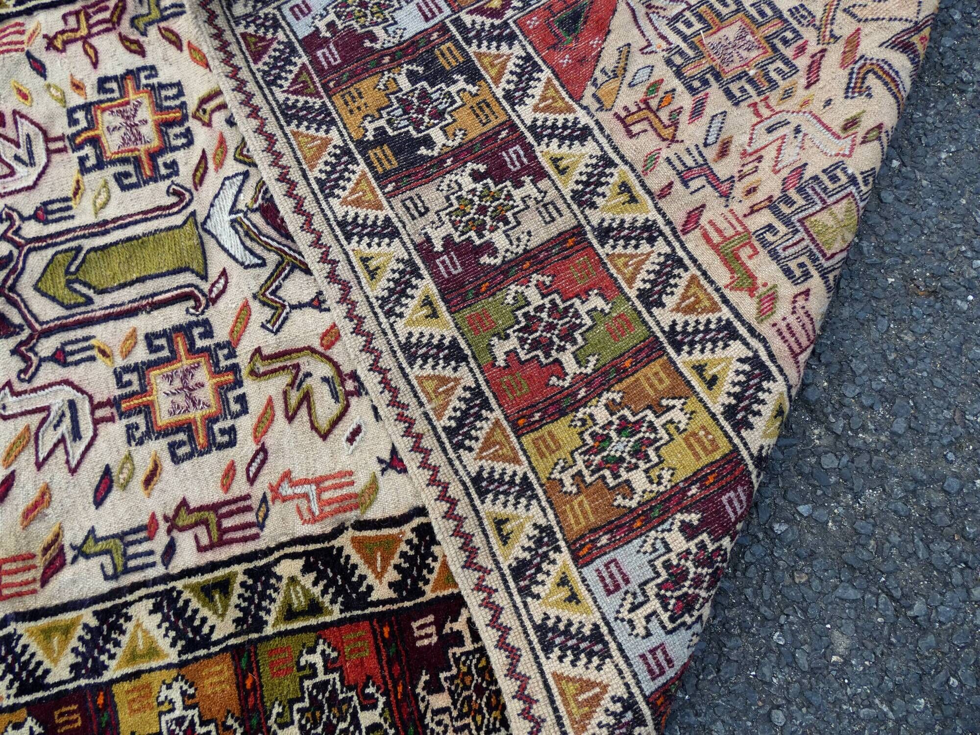 ancien tapis persan syrien 165x99cm