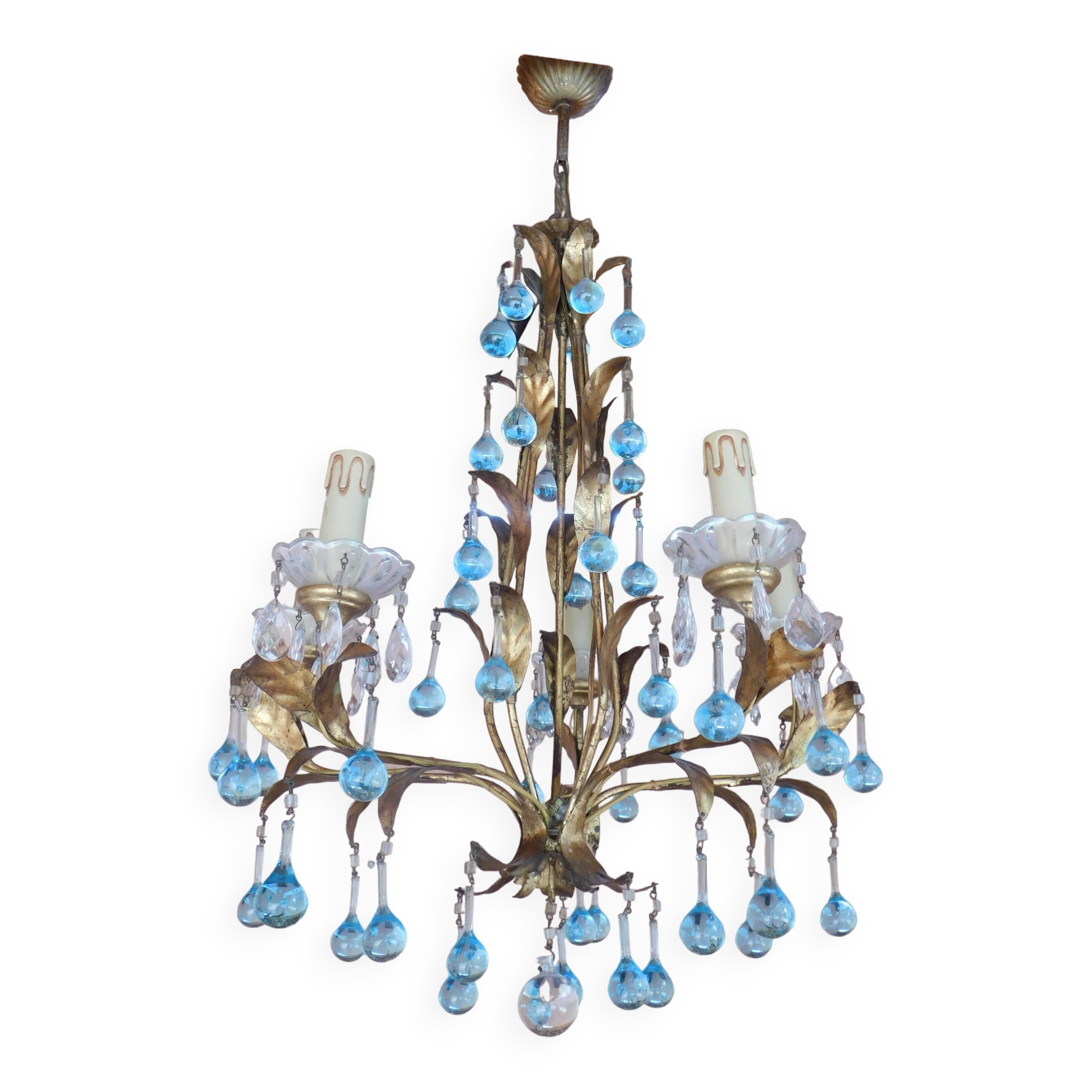 Lustre pampilles Murano