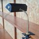 Lamp for clip-on shelf